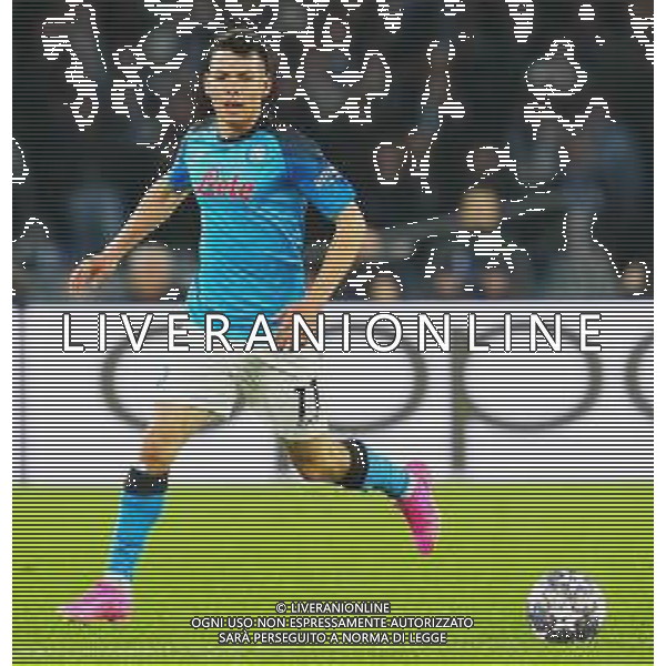 18-04-2023 NAPOLI-CHAMPIONS LEAGUE NAPOLI-MILAN NELLA FOTO: Hirving Lozano FOTO MOSCA\AG.ALDO LIVERANI