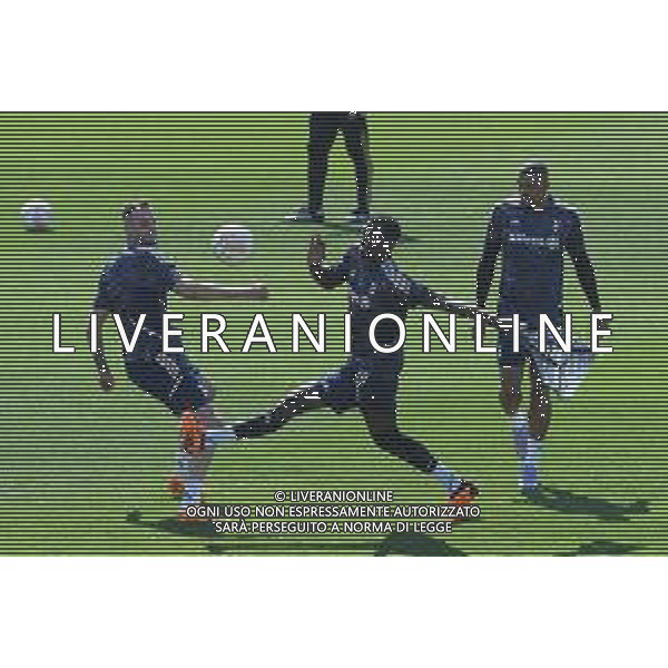 TVMV-Torino 19.04.2023 Continassa © Manuela Viganti/Agenzia Aldo Liverani Allenamento rifinitura Europa League 2022/2023 Sporting Lisbona vs Juventus Nella foto: federico gatti e paul pogba ©Viganti / AGENZIA ALDO LIVERANI SAS