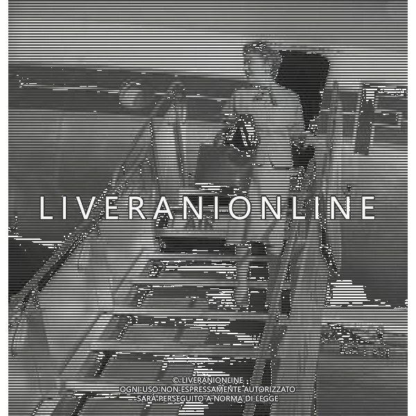 RETROSPETTIVA GLORIA SWANSON PSEUDONIMO DI GLORIA MAY JOSEPHINE SVENSSON ATTRICE NELLA FOTO GLORIA SWANSON PSEUDONIMO DI GLORIA MAY JOSEPHINE SVENSSON A ROMA NELL\'ANNO 1955 CON LA FIGLIA FOTO SANDRO VESPASIANI-AG ALDO LIVERANI SAS