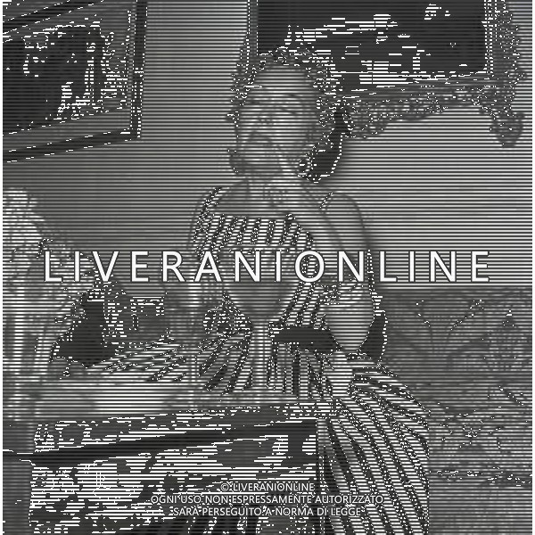 RETROSPETTIVA GLORIA SWANSON PSEUDONIMO DI GLORIA MAY JOSEPHINE SVENSSON ATTRICE NELLA FOTO GLORIA SWANSON PSEUDONIMO DI GLORIA MAY JOSEPHINE SVENSSON A ROMA NELL\'ANNO 1955 IN UNA CONFERENZA STAMPA FOTO SANDRO VESPASIANI-AG ALDO LIVERANI SAS