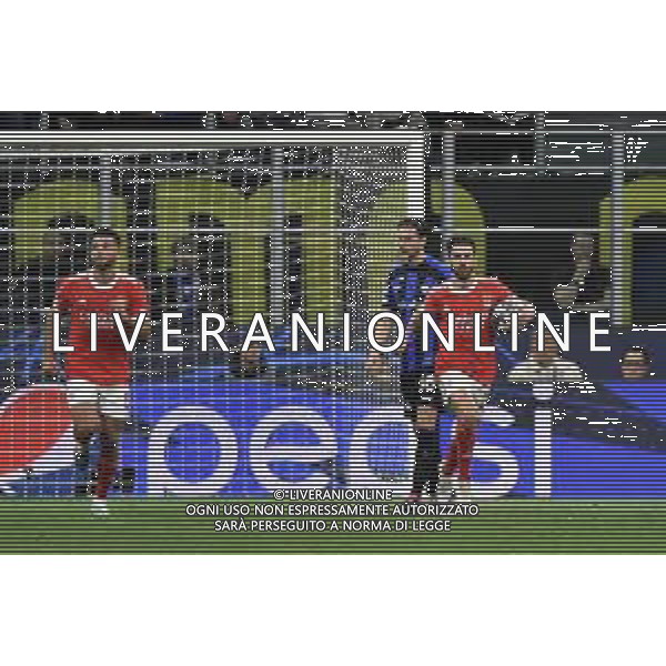 esultanza Benfica dopo il gol dell\'1 a 1 Inter vs Benfica Milano 19-04-2023 Stadio Giuseppe Meazza - San Siro UEFA Champions League quarti di finale - gara di ritorno foto Roberto Garavaglia/ag. Aldo Liverani sas/AGENZIA ALDO LIVERANI SAS