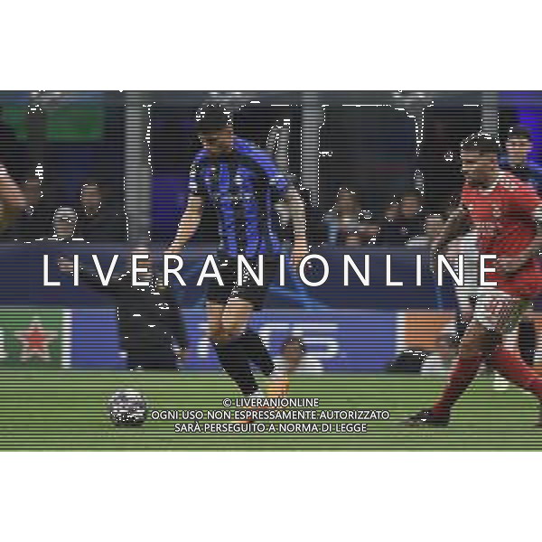 Joaquin Correa (Inter) segna il gol del 3 a 1 Inter vs Benfica Milano 19-04-2023 Stadio Giuseppe Meazza - San Siro UEFA Champions League quarti di finale - gara di ritorno foto Roberto Garavaglia/ag. Aldo Liverani sas/AGENZIA ALDO LIVERANI SAS