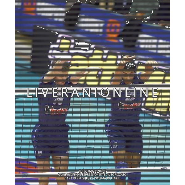 Firenze (Fi) 17/11/2005 Italia-Computer Discount All Star di Pallavolo Nella foto: Tencati Luca e Giani Andrea.* Ph Gianni Nucci/Agenzia Aldo Liverani