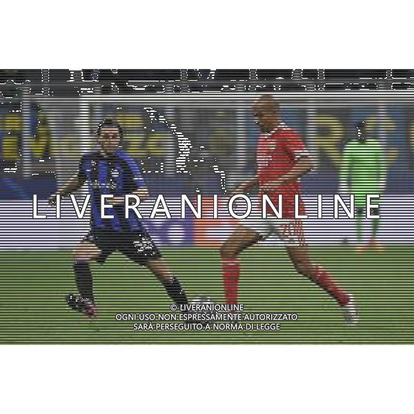 Matteo Darmian (Inter) SX e Joao Mario Naval da Costa (Benfica) DX Inter vs Benfica Milano 19-04-2023 Stadio Giuseppe Meazza - San Siro UEFA Champions League quarti di finale - gara di ritorno foto Roberto Garavaglia/ag. Aldo Liverani sas