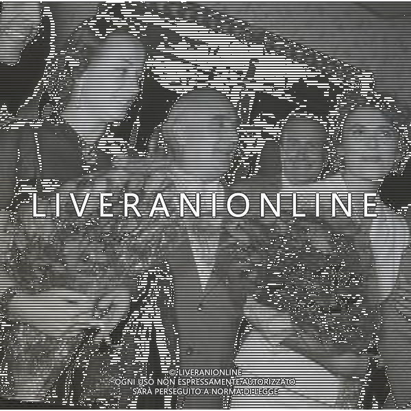RETROSPETTIVA ANGELO RIZZOLI EDITORE E PRODUTTORE CINEMATOGRAFICO NELLA FOTO ANGELO RIZZOLI CON MYRIAM BRU A ROMA ANNI 1950-60 AG ALDO LIVERANI SAS
