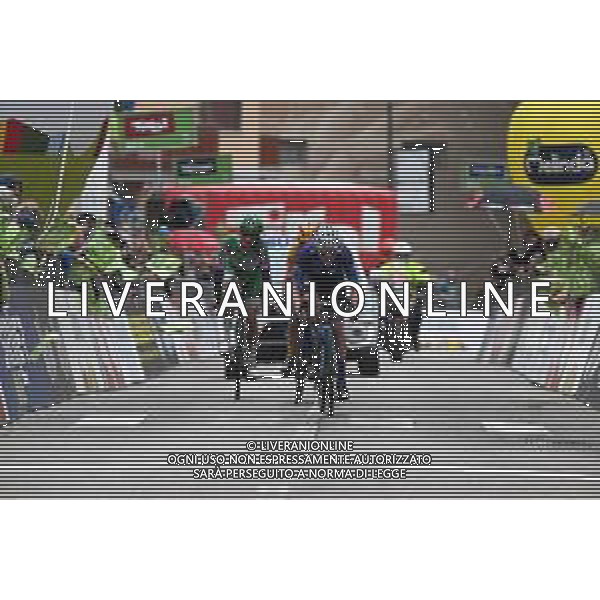 20-04-2023 Tour Of The Alps; Tappa 04 Rovereto - Predazzo; 2023, Movistar; 2023, Green Project Bardiani - Csf Faizane; Muhlberger, Gregor; Pellizzari, Giulio; Predazzo; ©SIROTTI / AGENZIA ALDO LIVERANI SAS