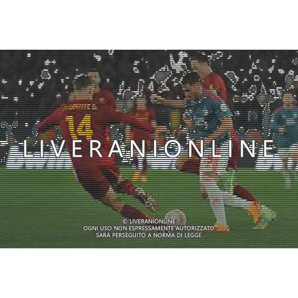 Roma vs Feyenoord Europa League - Quarti di finale - Stadio Olimpico - Roma 20-04-2023 nella foto Gimenez tra Matic e Llorente ©Federico Gaetano / AGENZIA ALDO LIVERANI SAS