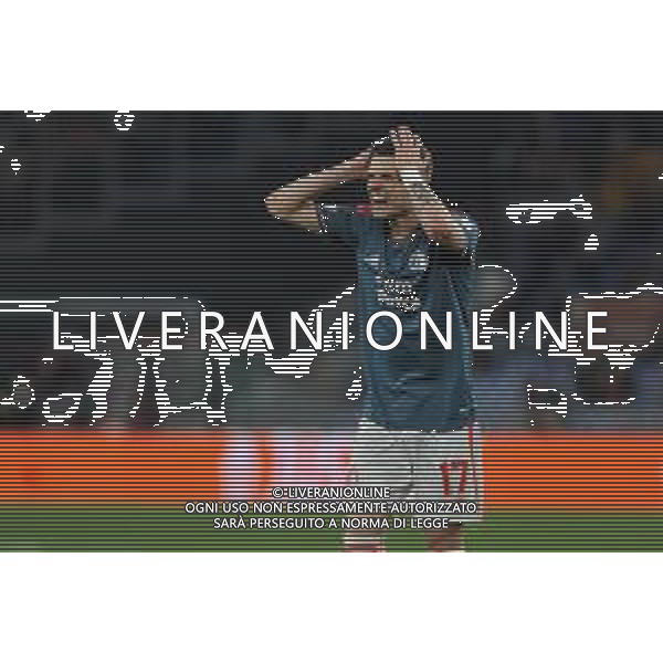 Roma vs Feyenoord Europa League - Quarti di finale - Stadio Olimpico - Roma 20-04-2023 nella foto Delusione Szymanski ©Federico Gaetano / AGENZIA ALDO LIVERANI SAS