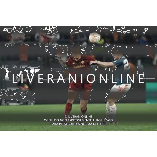 Roma vs Feyenoord Europa League - Quarti di finale - Stadio Olimpico - Roma 20-04-2023 nella foto Mancini e Idrissi ©Federico Gaetano / AGENZIA ALDO LIVERANI SAS