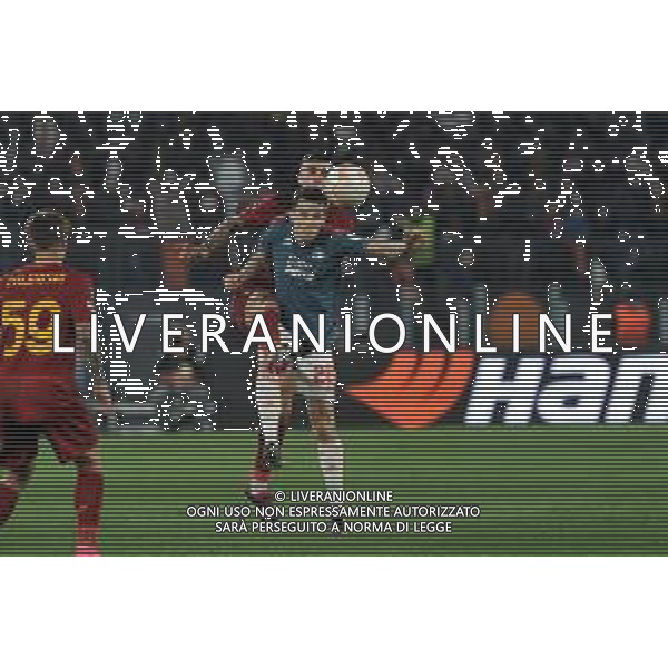 Roma vs Feyenoord Europa League - Quarti di finale - Stadio Olimpico - Roma 20-04-2023 nella foto Mancini e Idrissi ©Federico Gaetano / AGENZIA ALDO LIVERANI SAS