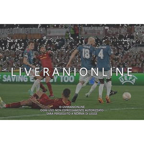 Roma vs Feyenoord Europa League - Quarti di finale - Stadio Olimpico - Roma 20-04-2023 nella foto Gol Spinazzola ©Federico Gaetano / AGENZIA ALDO LIVERANI SAS