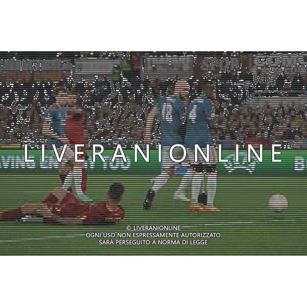 Roma vs Feyenoord Europa League - Quarti di finale - Stadio Olimpico - Roma 20-04-2023 nella foto Gol Spinazzola ©Federico Gaetano / AGENZIA ALDO LIVERANI SAS