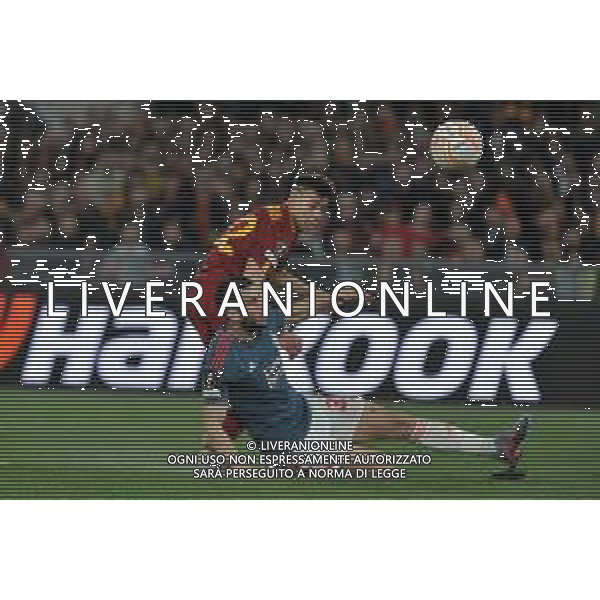 Roma vs Feyenoord Europa League - Quarti di finale - Stadio Olimpico - Roma 20-04-2023 nella foto El Shaarawy e Hancko ©Federico Gaetano / AGENZIA ALDO LIVERANI SAS