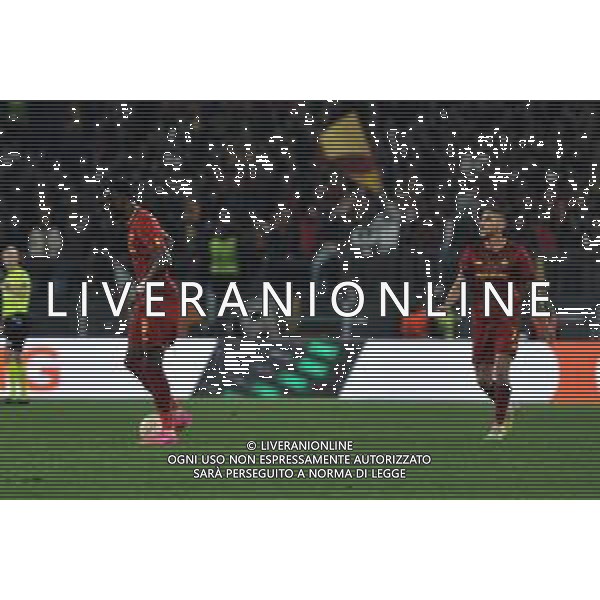 Roma vs Feyenoord Europa League - Quarti di finale - Stadio Olimpico - Roma 20-04-2023 nella foto Delusione Roma ©Federico Gaetano / AGENZIA ALDO LIVERANI SAS