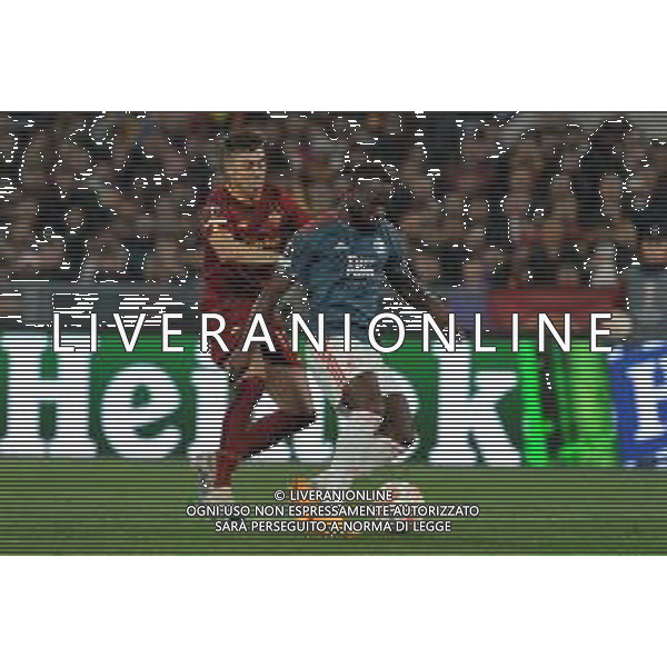 Roma vs Feyenoord Europa League - Quarti di finale - Stadio Olimpico - Roma 20-04-2023 nella foto El Shaarawy e Geertruida ©Federico Gaetano / AGENZIA ALDO LIVERANI SAS