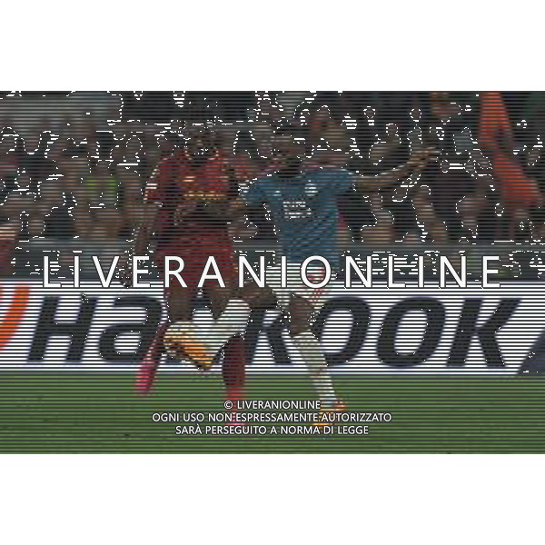 Roma vs Feyenoord Europa League - Quarti di finale - Stadio Olimpico - Roma 20-04-2023 nella foto Abraham e Geertruida ©Federico Gaetano / AGENZIA ALDO LIVERANI SAS