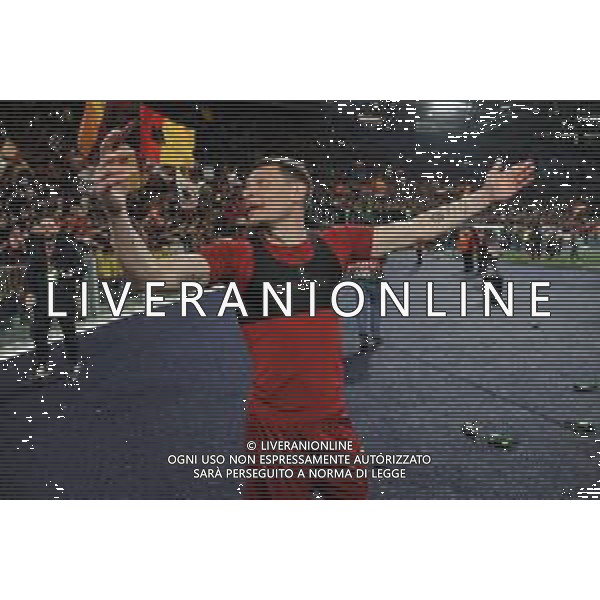 Roma vs Feyenoord Europa League - Quarti di finale - Stadio Olimpico - Roma 20-04-2023 nella foto Esultanza fine gara Belotti ©Federico Gaetano / AGENZIA ALDO LIVERANI SAS