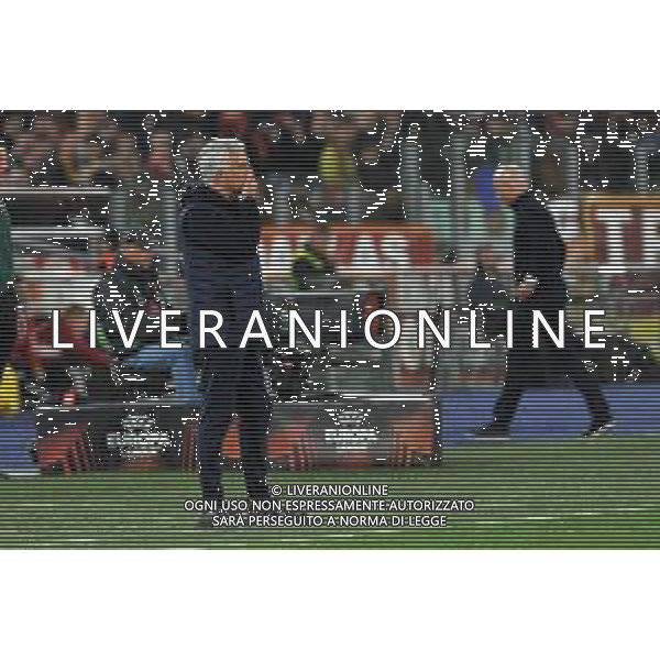 Roma vs Feyenoord Europa League - Quarti di finale - Stadio Olimpico - Roma 20-04-2023 nella foto Jose\' Mourinho ©Federico Gaetano / AGENZIA ALDO LIVERANI SAS