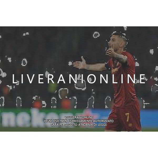 Roma vs Feyenoord Europa League - Quarti di finale - Stadio Olimpico - Roma 20-04-2023 nella foto Lorenzo Pellegrini ©Federico Gaetano / AGENZIA ALDO LIVERANI SAS