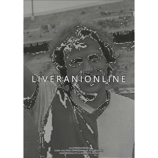 NEG-RETROSPETTIVA ARIE HAAN CALCIATORE NELLA FOTO ARIE HAAN CON LA MAGLIA DEL FEYENOORD AL MUNDIALITO A MILANO NELL\'ANNO 1980 AG ALDO LIVERANI SAS