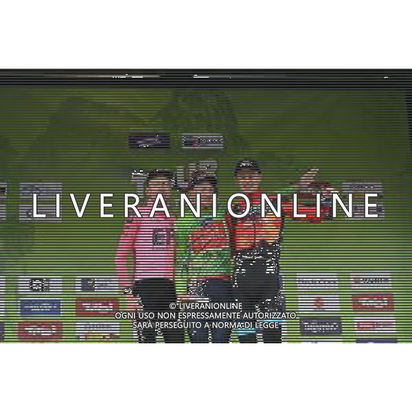 21-04-2023 Tour Of The Alps; Tappa 05 Cavalese - Brunico; 2023, Ineos Grenadiers; 2023, Ef Education - Easypost; 2023, Bahrain - Victorious; Geoghegan, Hart Tao; Carthy, Hugh; Haig, Jack; Brunico; ©SIROTTI / AGENZIA ALDO LIVERANI SAS