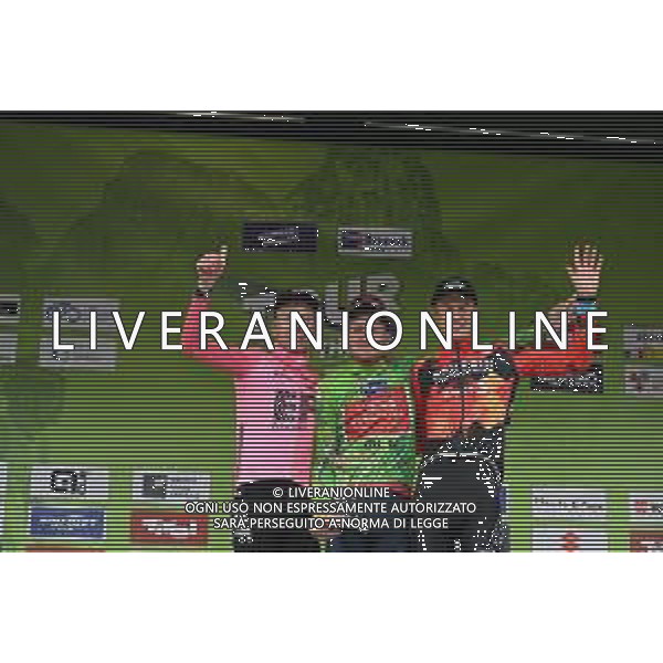 21-04-2023 Tour Of The Alps; Tappa 05 Cavalese - Brunico; 2023, Ineos Grenadiers; 2023, Ef Education - Easypost; 2023, Bahrain - Victorious; Geoghegan, Hart Tao; Carthy, Hugh; Haig, Jack; Brunico; ©SIROTTI / AGENZIA ALDO LIVERANI SAS