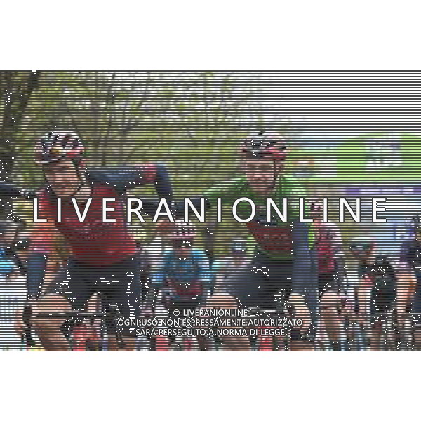 21-04-2023 Tour Of The Alps; Tappa 05 Cavalese - Brunico; 2023, Ineos Grenadiers; Geraint, Thomas; Geoghegan, Hart Tao; Brunico; ©SIROTTI / AGENZIA ALDO LIVERANI SAS