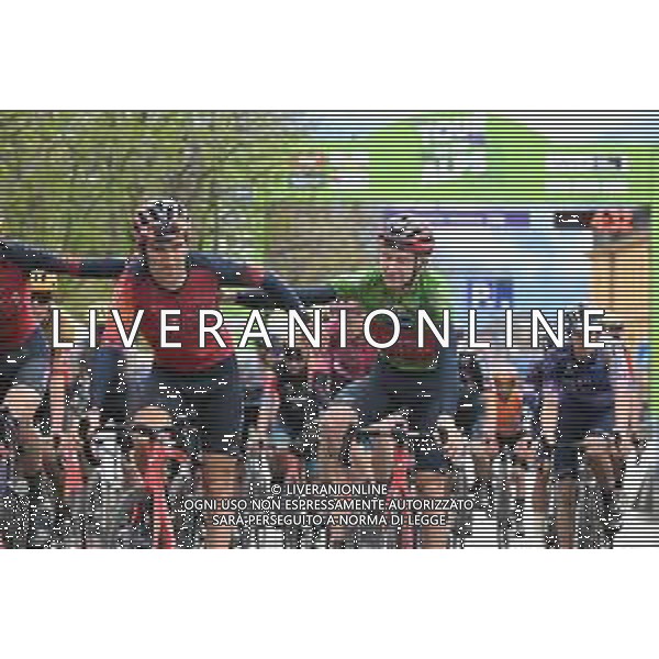21-04-2023 Tour Of The Alps; Tappa 05 Cavalese - Brunico; 2023, Ineos Grenadiers; Geraint, Thomas; Geoghegan, Hart Tao; Brunico; ©SIROTTI / AGENZIA ALDO LIVERANI SAS
