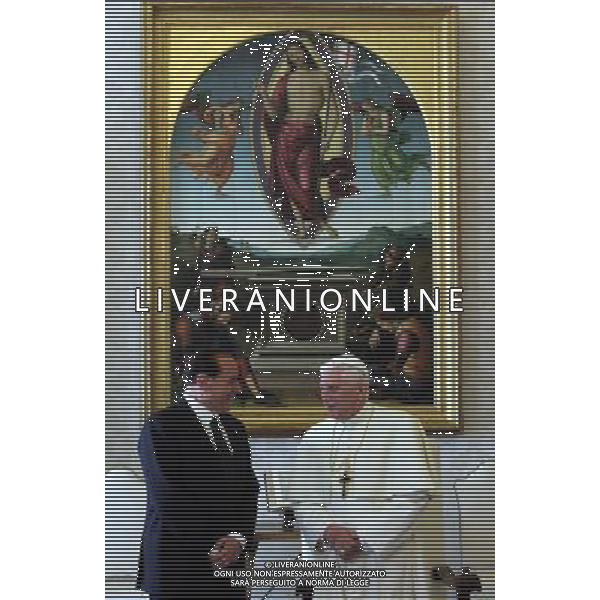 Citta\' del Vaticano 19 / 11 / 2005 Sua Santita\' Papa Benedetto XVI riceve in udienza il Presidente del Consiglio Silvio Berlusconi Ph Flavio Ianniello / Vatican Pool/ag Aldo Liverani