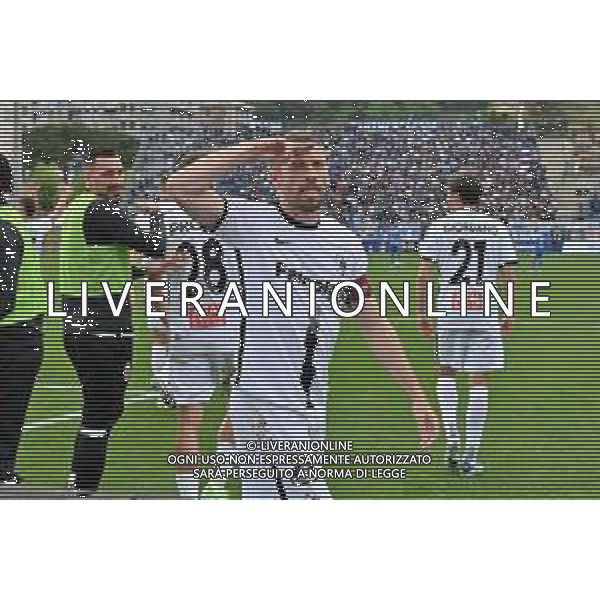 TVRG Federico Dionisi (Ascoli) esulta dopo il gol dell\'1 a 0 Como vs Ascoli Como 22-04-2023 Stadio Giuseppe Sinigaglia Campionato Serie BKT - 34a giornata foto Roberto Garavaglia/ag. Aldo Liverani sas / AGENZIA ALDO LIVERANI SAS