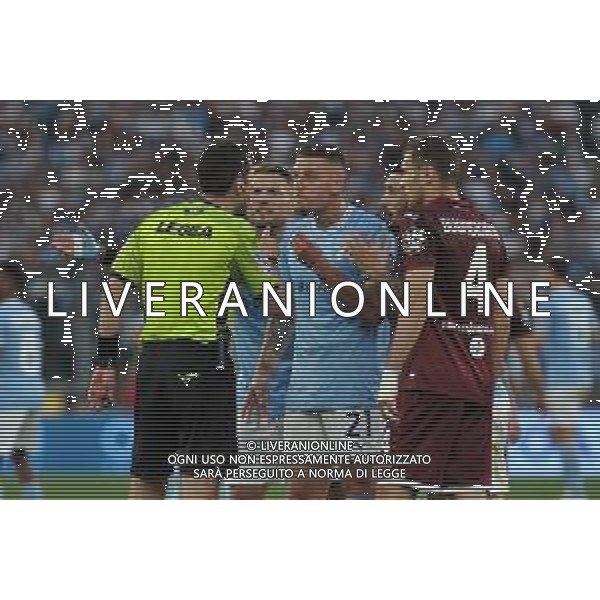 Lazio vs Torino Campionato Serie A TIM - 31 Giornata - Stadio Olimpico - Roma 22-04-2023 nella foto Proteste Lazio con arbitro Ghersini - Sergej Milinkovic Savic e Ciro Immobile ©Federico Gaetano / AGENZIA ALDO LIVERANI SAS