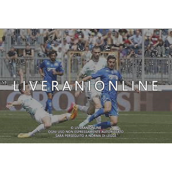 Empoli - Inter Campionato di Calcio Serie A TIM 23/04/2023 nella foto: Filippo Bandinelli (Empoli FC) , Robin Gosens e Marcelo Brozovic ©Claudio Zamagni/Agenzia Aldo Liverani / AGENZIA ALDO LIVERANI SAS