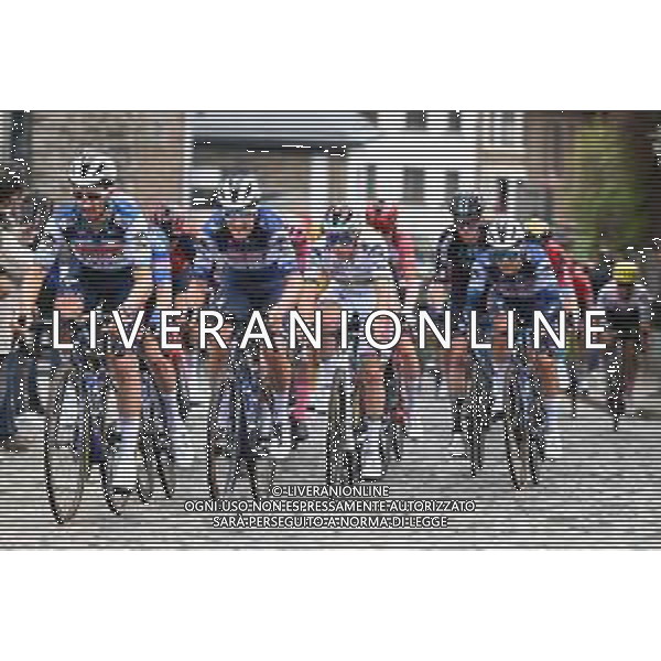 23-04-2023 Liege - Bastogne - Liege; 2023, Soudal - Quickstep; Alaphilippe, Julian; Evenepoel, Remco; Stavelot; ©SIROTTI / AGENZIA ALDO LIVERANI SAS