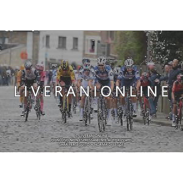 23-04-2023 Liege - Bastogne - Liege; 2023, Soudal - Quickstep; Alaphilippe, Julian; Evenepoel, Remco; Stavelot; ©SIROTTI / AGENZIA ALDO LIVERANI SAS