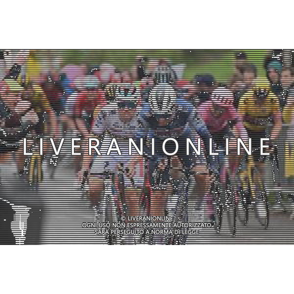 23-04-2023 Liege - Bastogne - Liege; 2023, Soudal - Quickstep; Evenepoel, Remco; Van Wilder, Ilan; La Redoute; ©SIROTTI / AGENZIA ALDO LIVERANI SAS