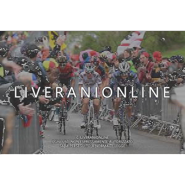 23-04-2023 Liege - Bastogne - Liege; 2023, Soudal - Quickstep; Evenepoel, Remco; Van Wilder, Ilan; La Redoute; ©SIROTTI / AGENZIA ALDO LIVERANI SAS