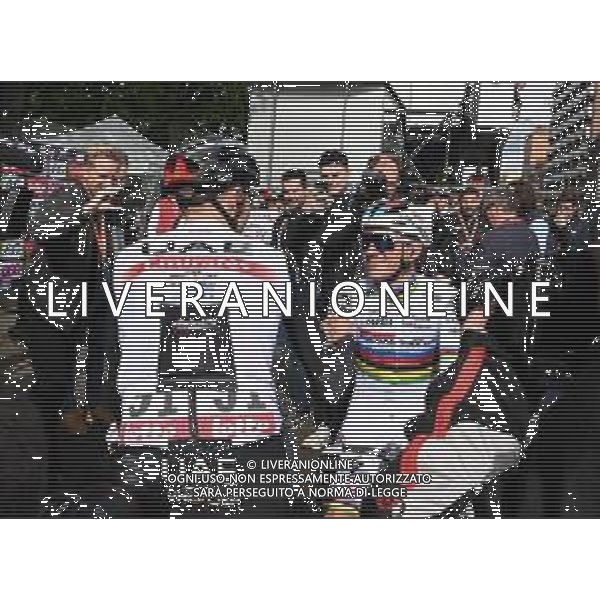 23-04-2023 Liege - Bastogne - Liege; 2023, Uae Emirates; 2023, Soudal - Quickstep; Pogacar, Tadej; Evenepoel, Remco; Liegi; ©SIROTTI / AGENZIA ALDO LIVERANI SAS