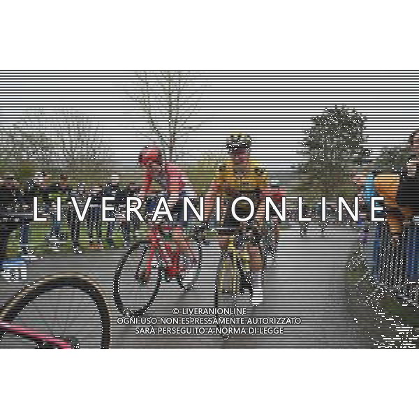 23-04-2023 Liege - Bastogne - Liege; 2023, Jumbo - Visma; 2023, Trek - Segafredo; Tratnik, Jan; Skjelmose Jensen, Mattias; La Redoute; ©SIROTTI / AGENZIA ALDO LIVERANI SAS