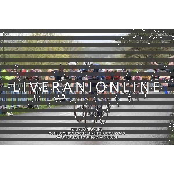 23-04-2023 Liege - Bastogne - Liege; 2023, Soudal - Quickstep; Evenepoel, Remco; Van Wilder, Ilan; La Redoute; ©SIROTTI / AGENZIA ALDO LIVERANI SAS