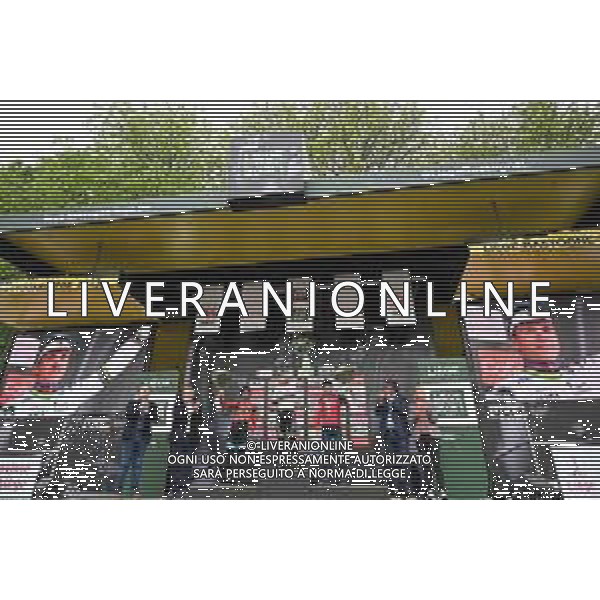23-04-2023 Liege - Bastogne - Liege; 2023, Soudal - Quickstep; 2023, Bahrain - Victorious; 2023, Ineos Grenadiers; Evenepoel, Remco; Buitrago Sanchez, Santiago; Pidcock, Thomas; Liegi; ©SIROTTI / AGENZIA ALDO LIVERANI SAS
