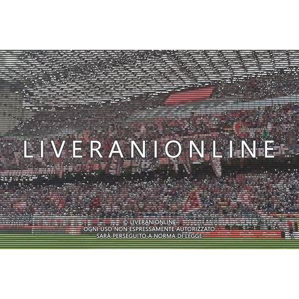 Tifosi - Supporters of AC Milan during the Italian soccer Serie A match AC Milan vs US Lecce on April 23, 2023 at Giuseppe Meazza Stadium in Milan, Italy. Photo by Emmanuele Mastrodonato/ag. Aldo Liverani sas/ AGENZIA ALDO LIVERANI SAS