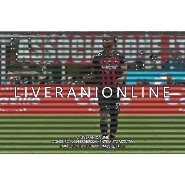 Rafael Leao (AC Milan) celebrates after scoring a goal during the Italian soccer Serie A match AC Milan vs US Lecce on April 23, 2023 at Giuseppe Meazza Stadium in Milan, Italy. Photo by Emmanuele Mastrodonato/ag. Aldo Liverani sas/ AGENZIA ALDO LIVERANI SAS