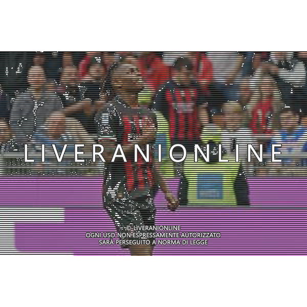 Rafael Leao (AC Milan) celebrates after scoring a goal during the Italian soccer Serie A match AC Milan vs US Lecce on April 23, 2023 at Giuseppe Meazza Stadium in Milan, Italy. Photo by Emmanuele Mastrodonato/ag. Aldo Liverani sas/ AGENZIA ALDO LIVERANI SAS