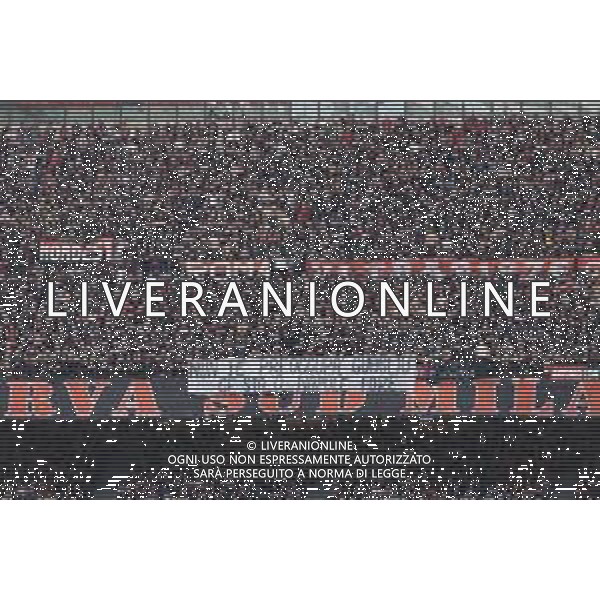 striscione Tifosi milan - MILAN - LECCE campionato Calcio Serie A Tim 23.04.2023 ©PAOLO GIAMPIETRI/ AGENZIA ALDO LIVERANI SAS