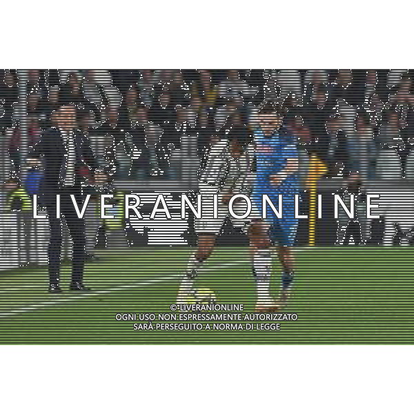 Torino 21.04.2023 Allianz Stadium Juventus vs Napoli Campionato Calcio Serie A TIM 2022/2023 31a giornata Nella foto: JUAN CUADRADO-KHVICHA KVARATSKHELIA ©Viganti AGENZIA ALDO LIVERANI SAS