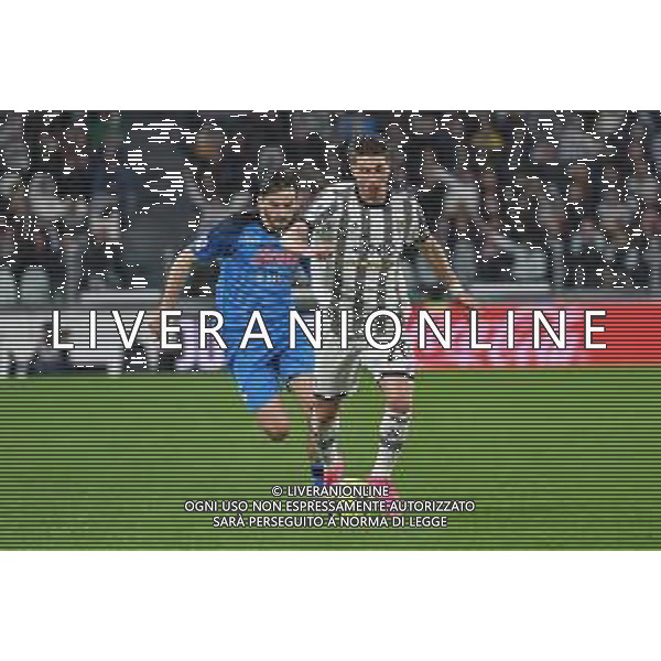 Torino 21.04.2023 Allianz Stadium Juventus vs Napoli Campionato Calcio Serie A TIM 2022/2023 31a giornata Nella foto: FABIO MIRETTI-KHVICHA KVARATSKHELIA ©Viganti AGENZIA ALDO LIVERANI SAS