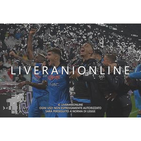 Torino 21.04.2023 Allianz Stadium Juventus vs Napoli Campionato Calcio Serie A TIM 2022/2023 31a giornata Nella foto: esultanza napoli a fine gara ©Viganti AGENZIA ALDO LIVERANI SAS