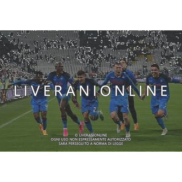 Torino 21.04.2023 Allianz Stadium Juventus vs Napoli Campionato Calcio Serie A TIM 2022/2023 31a giornata Nella foto: esultanza napoli a fine gara ©Viganti AGENZIA ALDO LIVERANI SAS