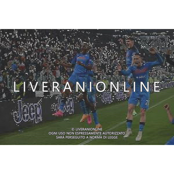 Torino 21.04.2023 Allianz Stadium Juventus vs Napoli Campionato Calcio Serie A TIM 2022/2023 31a giornata Nella foto: esultanza napoli a fine gara ©Viganti AGENZIA ALDO LIVERANI SAS