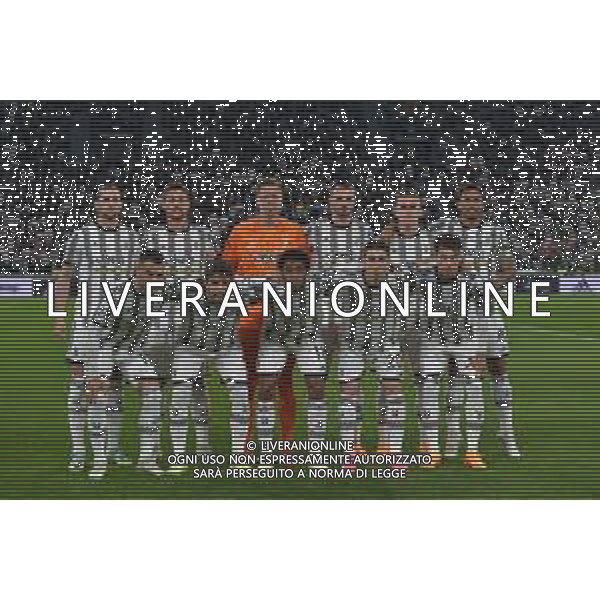 Torino 21.04.2023 Allianz Stadium Juventus vs Napoli Campionato Calcio Serie A TIM 2022/2023 31a giornata Nella foto: la formazione della juventus da sx verso dx: adrien rabiot, daniele rugani, wojciech szczsney, federico gatti, arkadiusz milik, danilo, filip kostic, manuel locatelli, juan cuadrado, fabio miretti e matias soule\' ©AGENZIA ALDO LIVERANI SAS